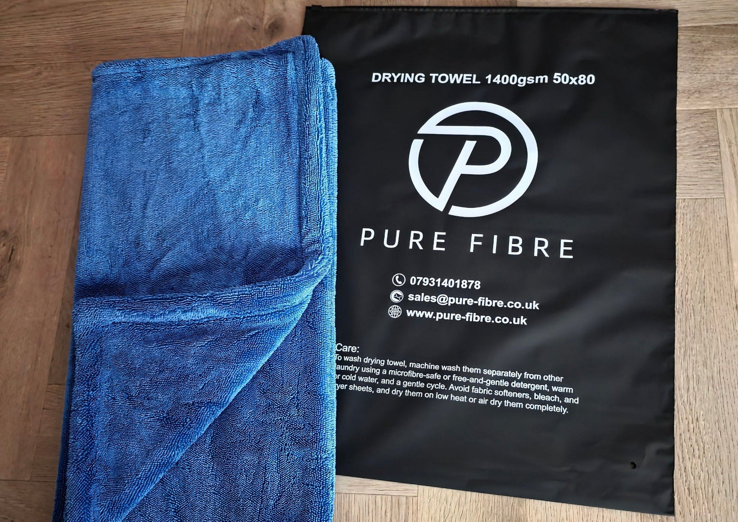 Drying Towel 1400gsm Blue