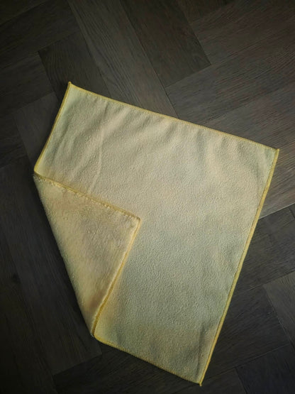 Yellow Microfibre Cloth - 40 Per Pack